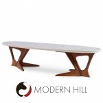 Harvey Probber Mid Century Walnut and Terrazzo Coffee Table | Mid Century Modern Furniture - Mid Century Furniture Chicago Harvey Probber Mid Century Walnut and Terrazzo Coffee Table