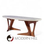 Harvey Probber Mid Century Walnut and Terrazzo Coffee Table | Mid Century Modern Furniture - Mid Century Furniture Chicago Harvey Probber Mid Century Walnut and Terrazzo Coffee Table