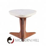Harvey Probber Mid Century Walnut and Terrazzo Side End Table | Mid Century Modern Furniture - Mid Century Furniture Chicago Harvey Probber Mid Century Walnut and Terrazzo Side End Table