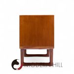 Helge Vestergaard-jensen for Peder Pedersen Mid Century Sculptural Danish Teak 6 Drawer Dresser