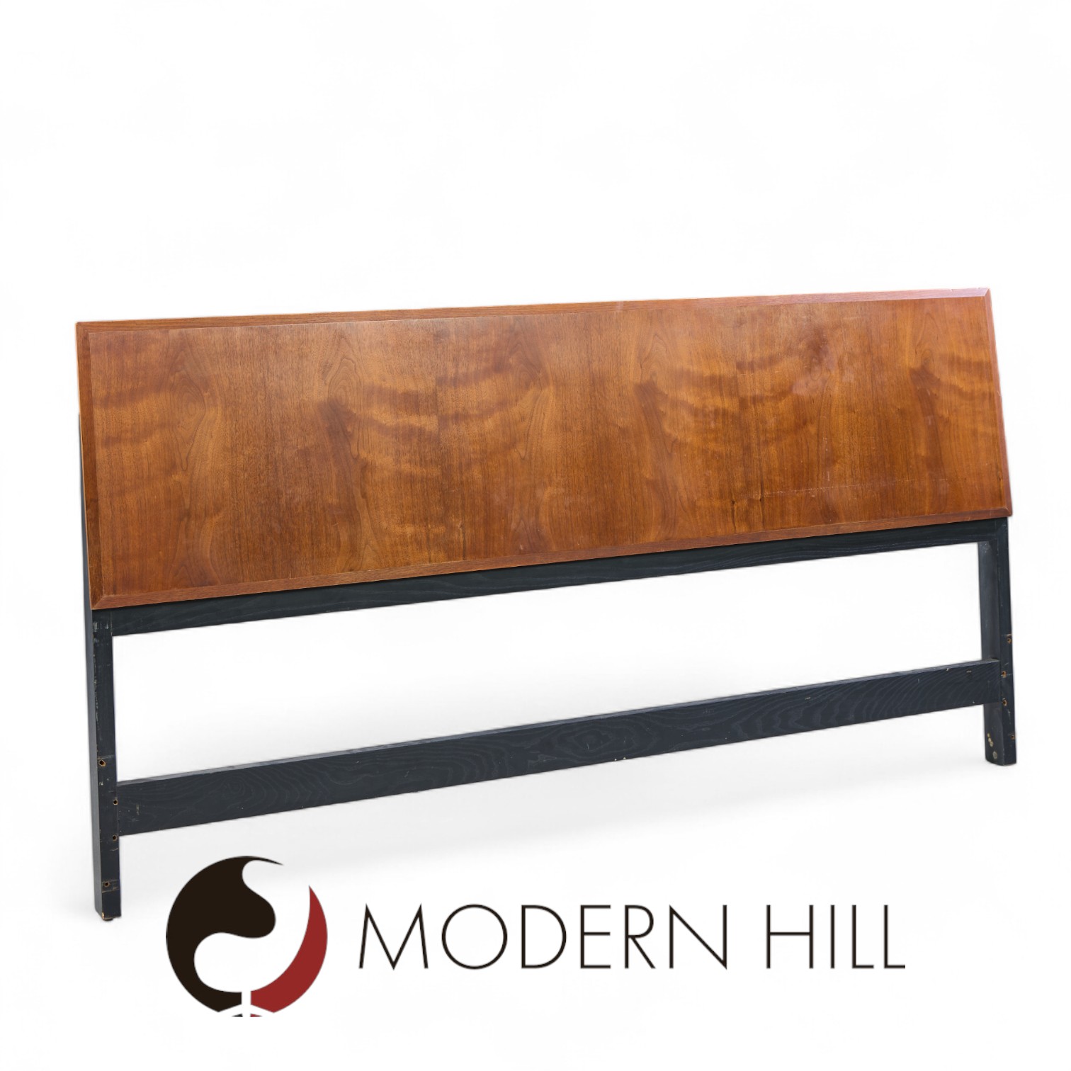 Jack Cartwright for Founders Mid Century Walnut King Headboard