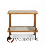 Jane and Gordon Martz for Marshall Studios Mid Century Walnut and Tile Bar Cart