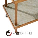 Jane and Gordon Martz for Marshall Studios Mid Century Walnut and Tile Bar Cart
