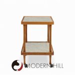 Jane and Gordon Martz for Marshall Studios Mid Century Walnut and Tile Bar Cart