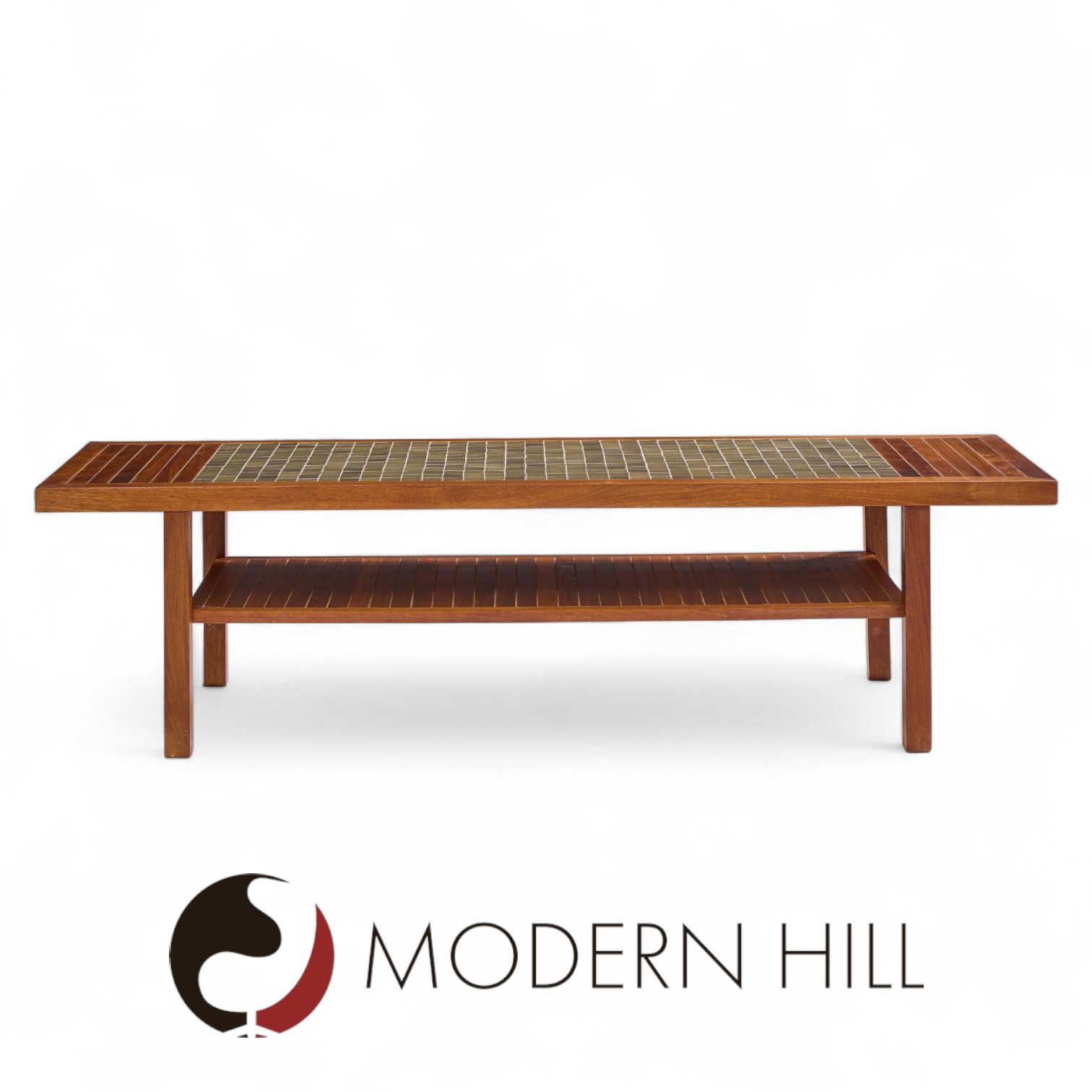 Jane and Gordon Martz for Marshall Studios Walnut and Tile Coffee Table
