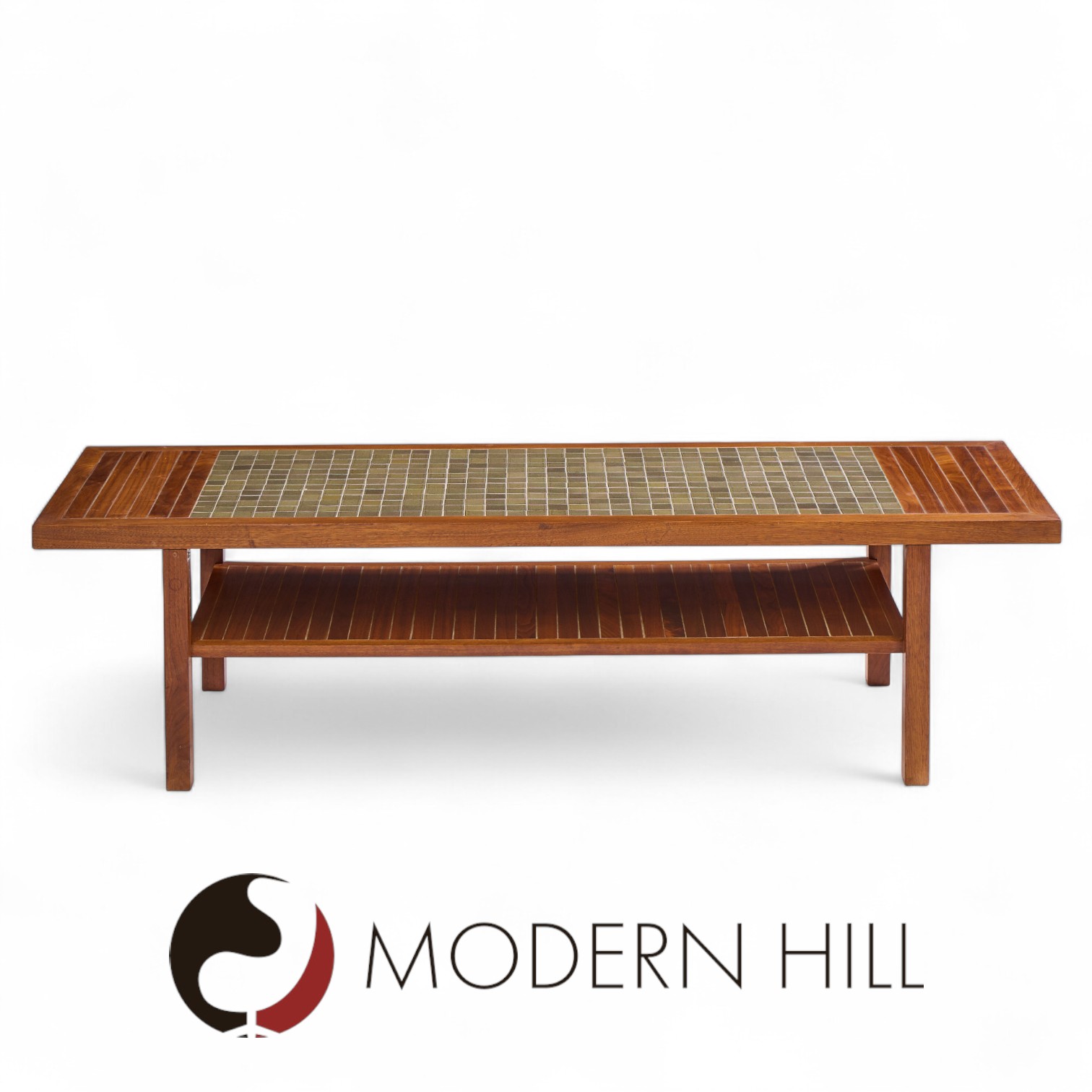 Jane and Gordon Martz for Marshall Studios Walnut and Tile Coffee Table