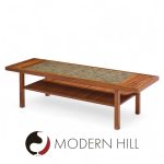 Jane and Gordon Martz for Marshall Studios Walnut and Tile Coffee Table | Mid Century Modern Furniture - Mid Century Furniture Chicago Jane and Gordon Martz for Marshall Studios Walnut and Tile Coffee Table
