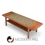 Jane and Gordon Martz for Marshall Studios Walnut and Tile Coffee Table | Mid Century Modern Furniture - Mid Century Furniture Chicago Jane and Gordon Martz for Marshall Studios Walnut and Tile Coffee Table