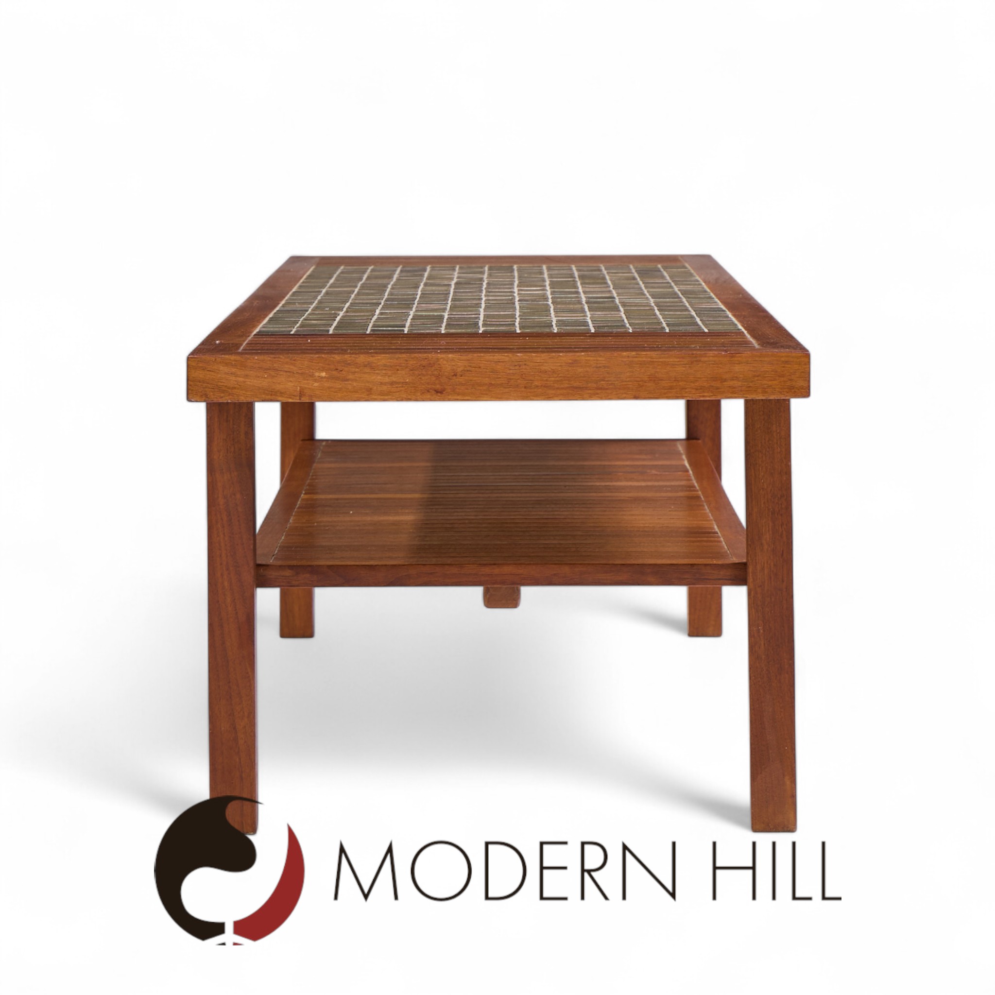 Jane and Gordon Martz for Marshall Studios Walnut and Tile Coffee Table