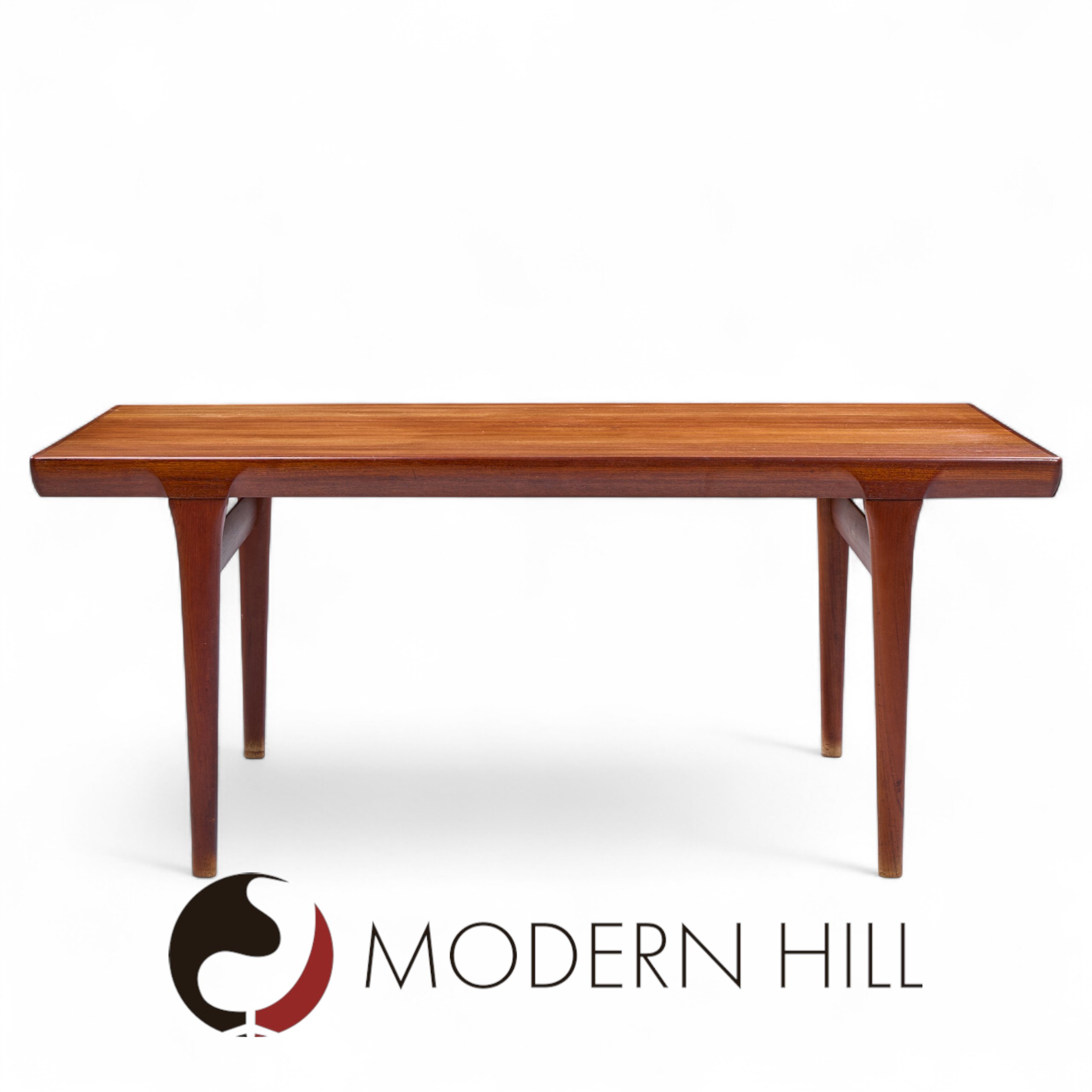 Kofod Larsen for Faarup Møbelfabrik Mid Century Teak Hidden Leaf Expanding Dining Table