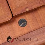 Kofod Larsen for Faarup Møbelfabrik Mid Century Teak Hidden Leaf Expanding Dining Table