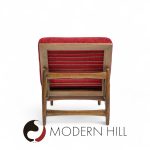 Kofod Larsen for Selig Mid Century Walnut Chaise Lounge Chair