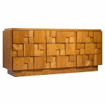 Lane Staccato Brutalist Mid Century Oak Lowboy Dresser | Mid Century Modern Furniture - Mid Century Furniture Chicago Lane Staccato Brutalist Mid Century Oak Lowboy Dresser