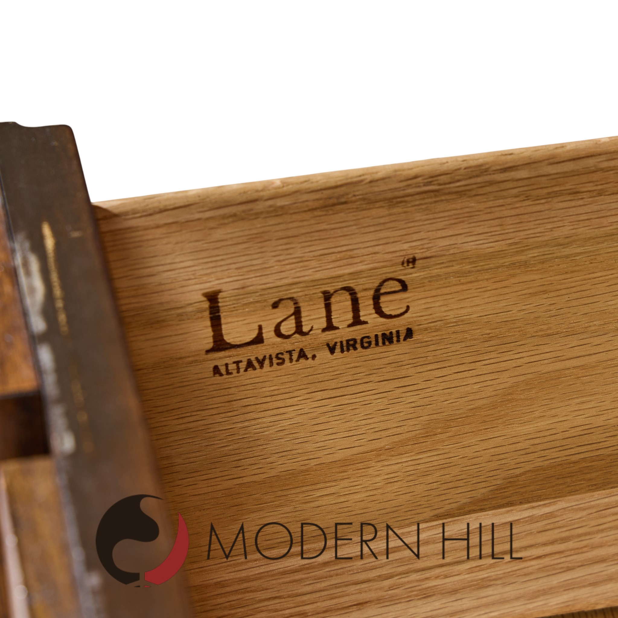 Lane Staccato Mid Century Brutalist Walnut Armoire