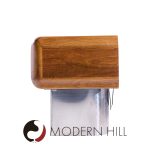 M.f. Harty for Stow Davis Tomorrow Mid Century Walnut and Chrome Floating Credenza