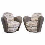 Michael Wolk for Weiman Miami Swivel Chairs - Pair