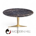 Mid Century Italian Marble and Brass Coffee Table | Mid Century Modern Furniture - Mid Century Furniture Chicago Mid Century Italian Marble and Brass Coffee Table