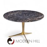 Mid Century Italian Marble and Brass Coffee Table | Mid Century Modern Furniture - Mid Century Furniture Chicago Mid Century Italian Marble and Brass Coffee Table