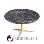 Mid Century Italian Marble and Brass Coffee Table | Mid Century Modern Furniture - Mid Century Furniture Chicago Mid Century Italian Marble and Brass Coffee Table