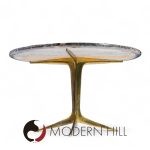 Mid Century Italian Marble and Brass Coffee Table | Mid Century Modern Furniture - Mid Century Furniture Chicago Mid Century Italian Marble and Brass Coffee Table