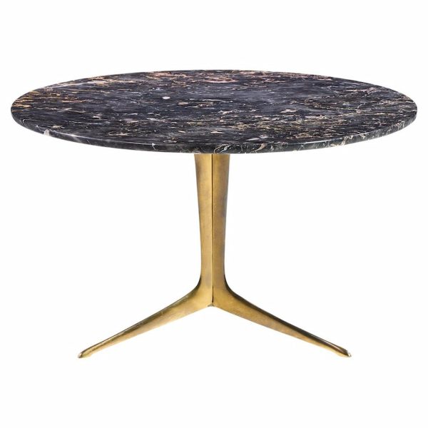 Mid Century Italian Marble and Brass Coffee Table