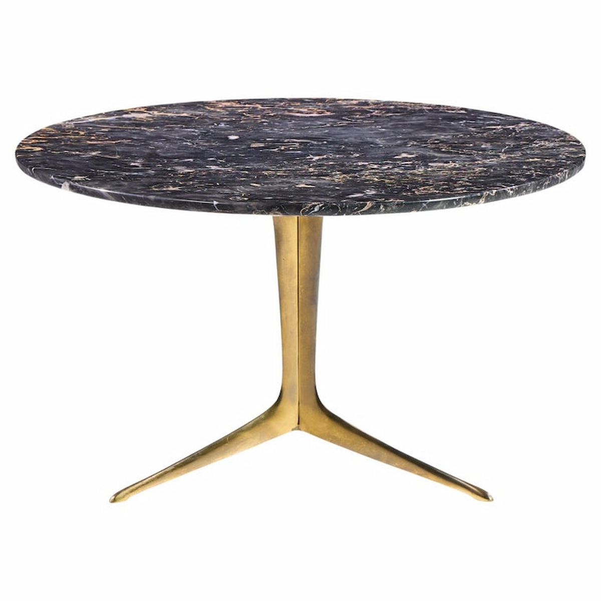 Mid Century Italian Marble and Brass Coffee Table