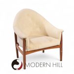 Milo Baughman for Thayer Coggin Mid Century Walnut Tufted Lounge Chair