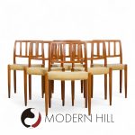 Niels Moller Model 83 Mid Century Danish Teak Dining Chairs - Set of 6 | Mid Century Modern Furniture - Mid Century Furniture Chicago Niels Moller Model 83 Mid Century Danish Teak Dining Chairs - Set of 6