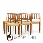 Niels Moller Model 83 Mid Century Danish Teak Dining Chairs - Set of 6 | Mid Century Modern Furniture - Mid Century Furniture Chicago Niels Moller Model 83 Mid Century Danish Teak Dining Chairs - Set of 6
