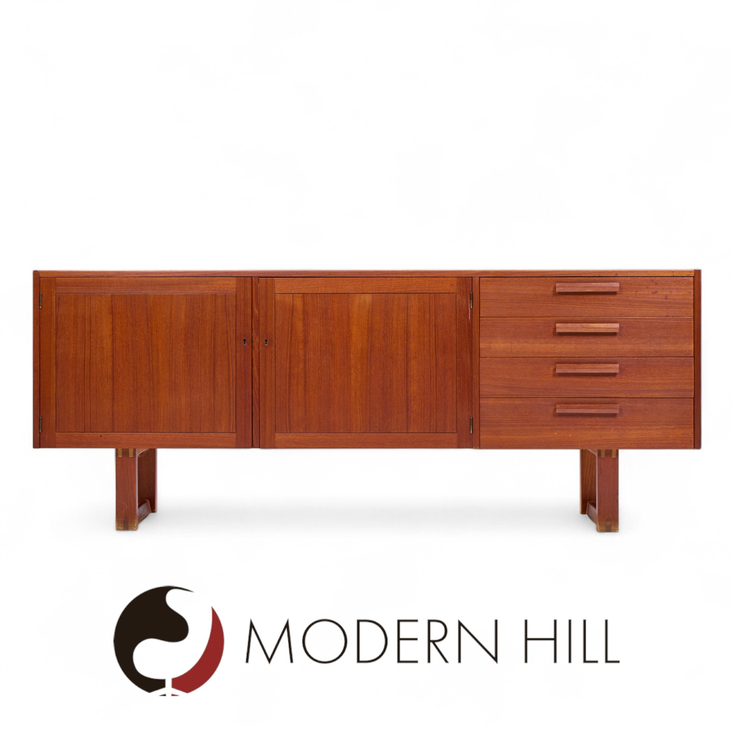 Nils Jonsson for Troeds Domi Monté Mid Century Swedish Teak Credenza | Mid Century Modern Furniture - Mid Century Furniture Chicago Nils Jonsson for Troeds Domi Monté Mid Century Swedish Teak Credenza