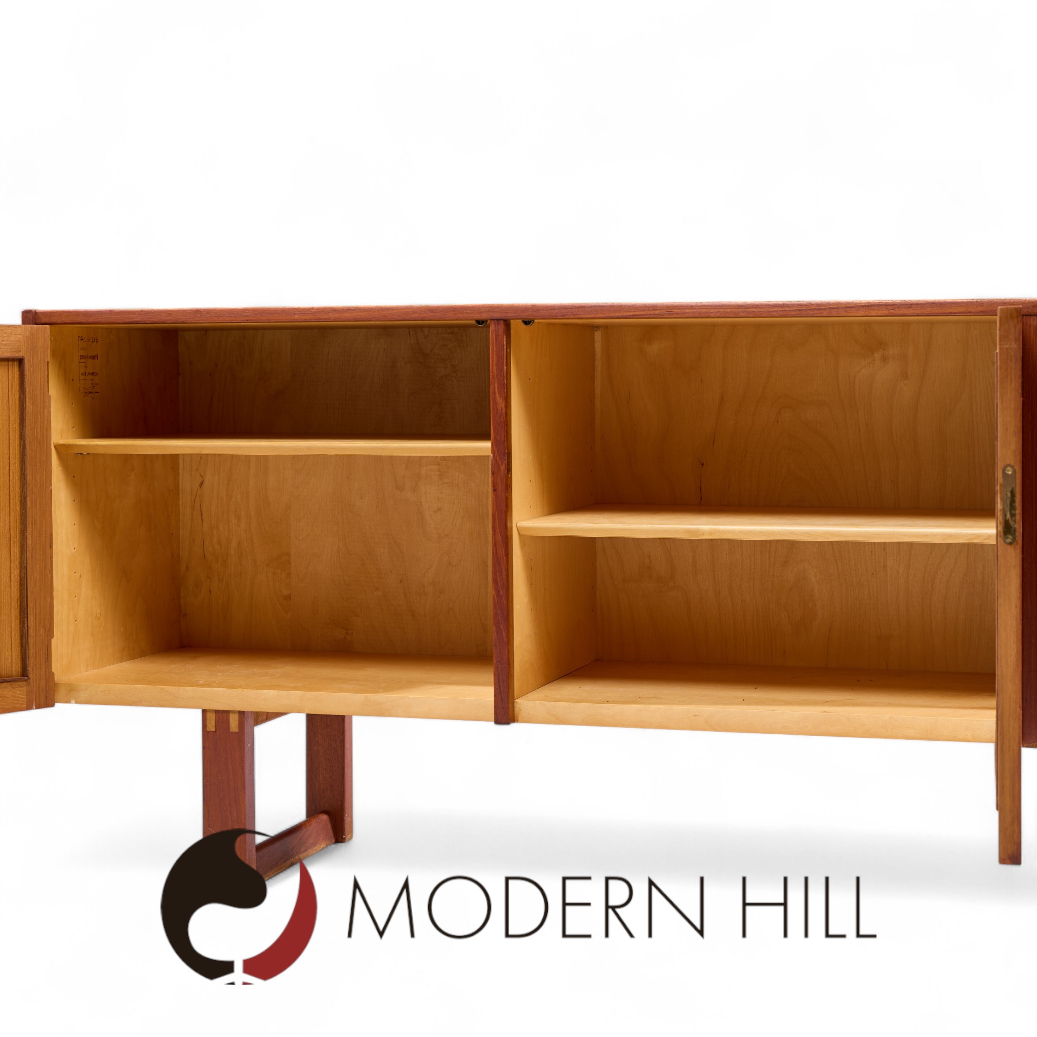 Nils Jonsson for Troeds Domi Monté Mid Century Swedish Teak Credenza | Mid Century Modern Furniture - Mid Century Furniture Chicago Nils Jonsson for Troeds Domi Monté Mid Century Swedish Teak Credenza