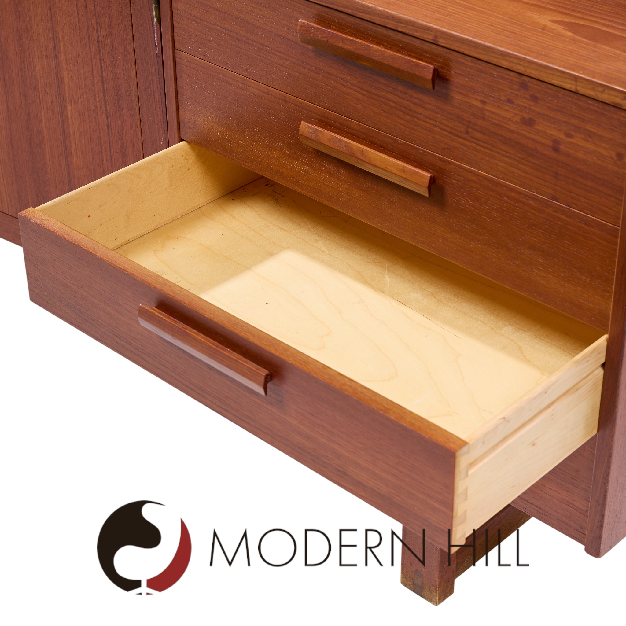 Nils Jonsson for Troeds Domi Monté Mid Century Swedish Teak Credenza | Mid Century Modern Furniture - Mid Century Furniture Chicago Nils Jonsson for Troeds Domi Monté Mid Century Swedish Teak Credenza