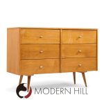 Paul Mccobb for Planner Group Mid Century 6 Drawer Lowboy Dresser - Pair | Mid Century Modern Furniture - Mid Century Furniture Chicago Paul Mccobb for Planner Group Mid Century 6 Drawer Lowboy Dresser - Pair