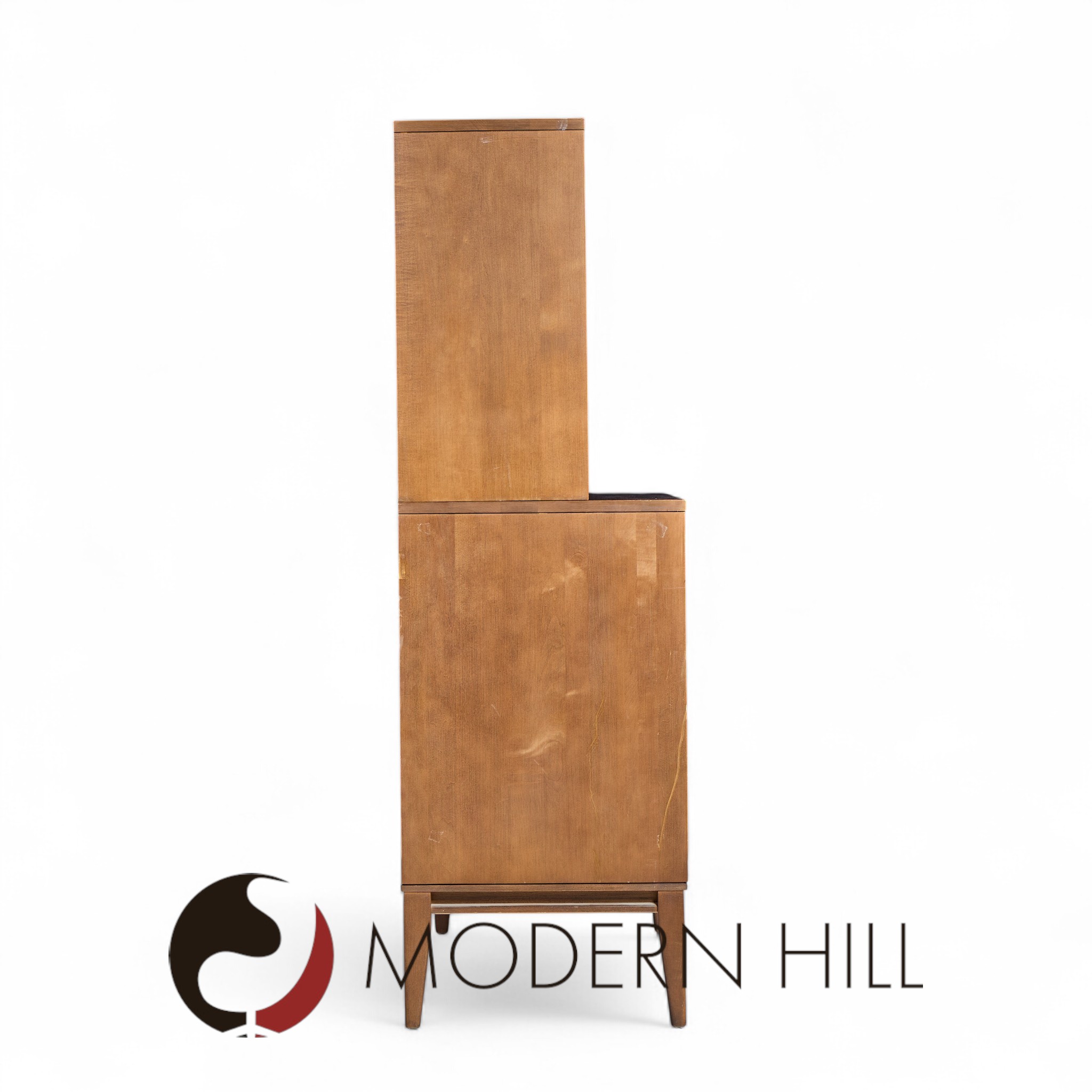 Paul Mccobb for Planner Group Mid Century Sliding Door Cabinet with Hutch