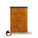 Pierre Cardin Mid Century Burlwood and Brass Credenza | Mid Century Modern Furniture - Mid Century Furniture Chicago Pierre Cardin Mid Century Burlwood and Brass Credenza