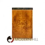 Pierre Cardin Mid Century Burlwood and Brass Credenza | Mid Century Modern Furniture - Mid Century Furniture Chicago Pierre Cardin Mid Century Burlwood and Brass Credenza