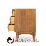 Ramseur Mid Century Walnut 3-drawer Nightstands - Pair | Mid Century Modern Furniture - Mid Century Furniture Chicago Ramseur Mid Century Walnut 3-drawer Nightstands - Pair