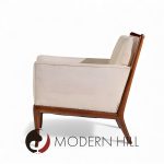 Robsjohn Gibbings for Widdicomb Mid Century Walnut Saber Leg Lounge Chairs - Pair | Mid Century Modern Furniture - Mid Century Furniture Chicago Robsjohn Gibbings for Widdicomb Mid Century Walnut Saber Leg Lounge Chairs - Pair