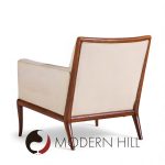 Robsjohn Gibbings for Widdicomb Mid Century Walnut Saber Leg Lounge Chairs - Pair | Mid Century Modern Furniture - Mid Century Furniture Chicago Robsjohn Gibbings for Widdicomb Mid Century Walnut Saber Leg Lounge Chairs - Pair