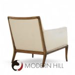 Robsjohn Gibbings for Widdicomb Mid Century Walnut Saber Leg Lounge Chairs - Pair | Mid Century Modern Furniture - Mid Century Furniture Chicago Robsjohn Gibbings for Widdicomb Mid Century Walnut Saber Leg Lounge Chairs - Pair