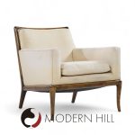 Robsjohn Gibbings for Widdicomb Mid Century Walnut Saber Leg Lounge Chairs - Pair | Mid Century Modern Furniture - Mid Century Furniture Chicago Robsjohn Gibbings for Widdicomb Mid Century Walnut Saber Leg Lounge Chairs - Pair