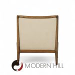 Robsjohn Gibbings for Widdicomb Mid Century Walnut Saber Leg Lounge Chairs - Pair | Mid Century Modern Furniture - Mid Century Furniture Chicago Robsjohn Gibbings for Widdicomb Mid Century Walnut Saber Leg Lounge Chairs - Pair