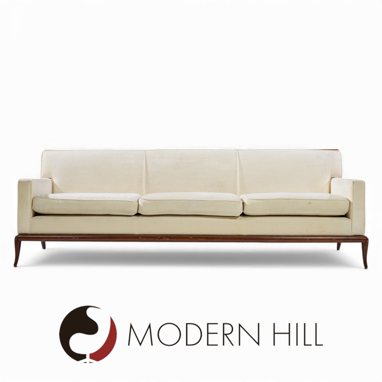 Robsjohn Gibbings for Widdicomb Mid Century Walnut Sofa