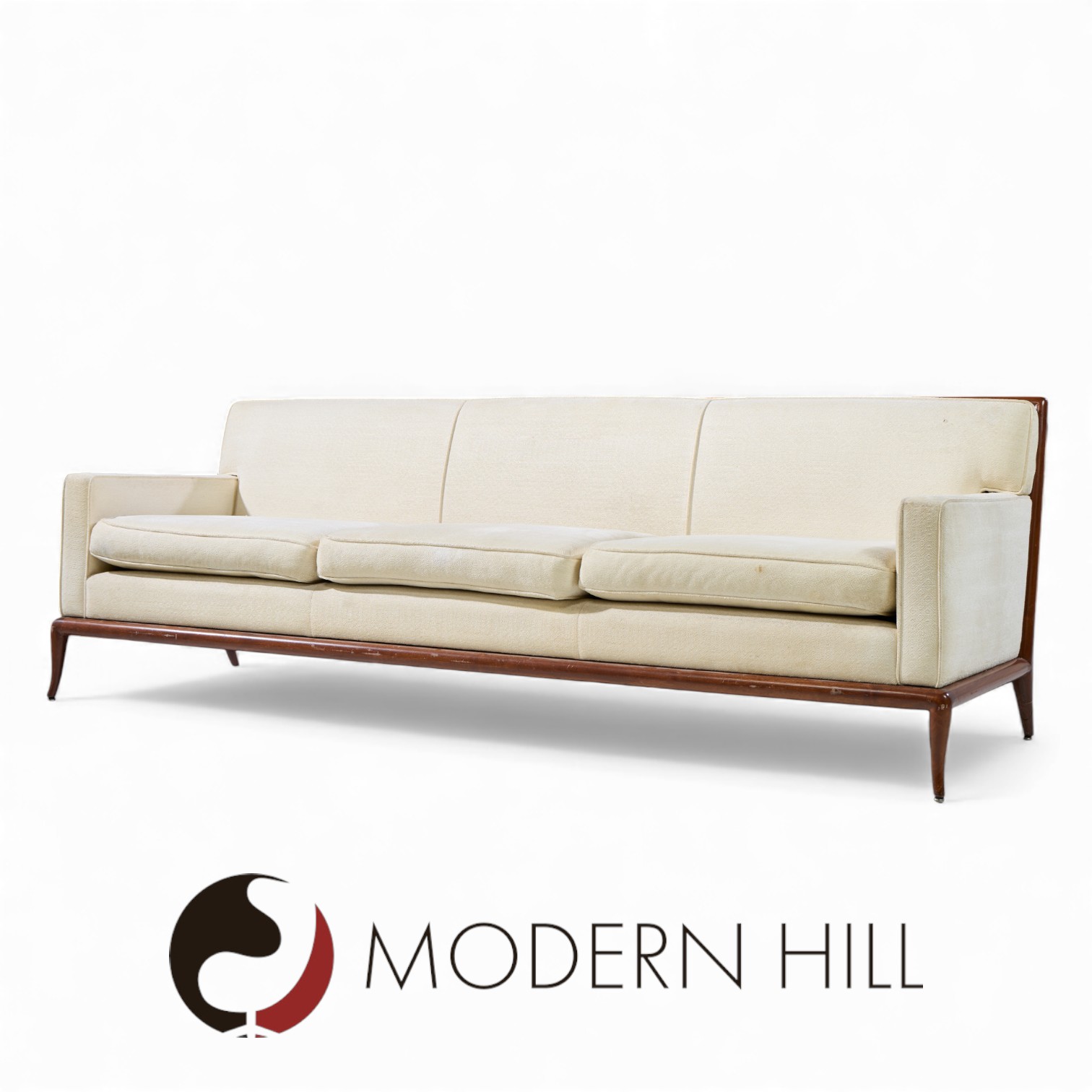 Robsjohn Gibbings for Widdicomb Mid Century Walnut Sofa