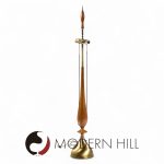 Tony Paul for Westwood Mid Century Walnut and Brass Lamps - Pair