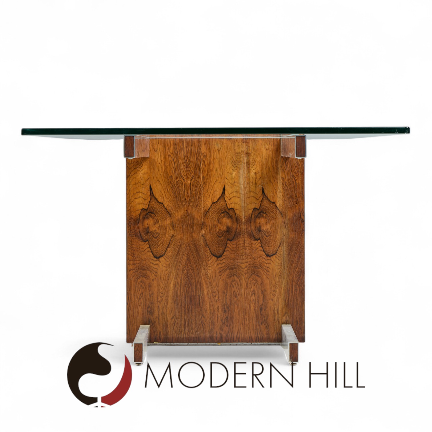 Vladimir Kagan Model 6705 Mid Century Cubist Rosewood Expanding Dining Table with 2 Leaves | Mid Century Modern Furniture - Mid Century Furniture Chicago Vladimir Kagan Model 6705 Mid Century Cubist Rosewood Expanding Dining Table with 2 Leaves