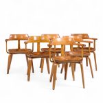 Walter Gropius W199 Bauhaus for Thonet Mid Century Bentwood Chairs - Set of 6 | Mid Century Modern Furniture - Mid Century Furniture Chicago Walter Gropius W199 Bauhaus for Thonet Mid Century Bentwood Chairs - Set of 6