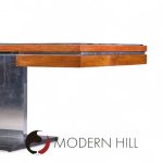 Warren Platner for Lehigh Leopold Mid Century Rosewood, Leather and Granite Executive Desk
