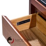 Warren Platner for Lehigh Leopold Mid Century Rosewood and Leather Top Credenza