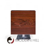 Warren Platner for Lehigh Leopold Mid Century Rosewood and Leather Top Credenza